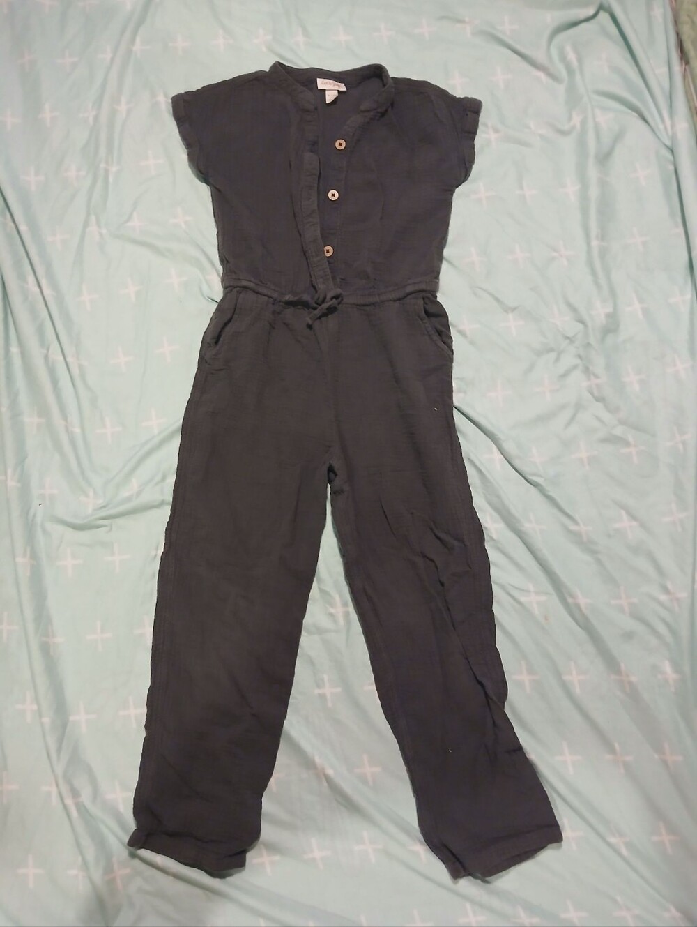 Cat & Jack Short-Sleeve Girls Jumpsuit
